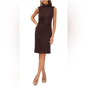 Brown suede Halogen mock neck dress. NWT from Nordstrom. Perfect for work.